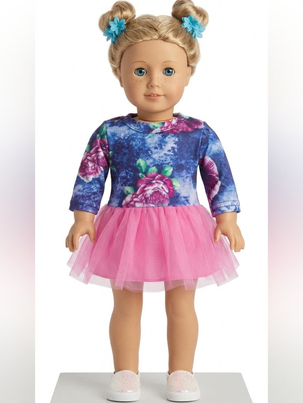 American Girl Truly Me #56 Retired Blonde Freckles With Dress And Shoes 18 Inch